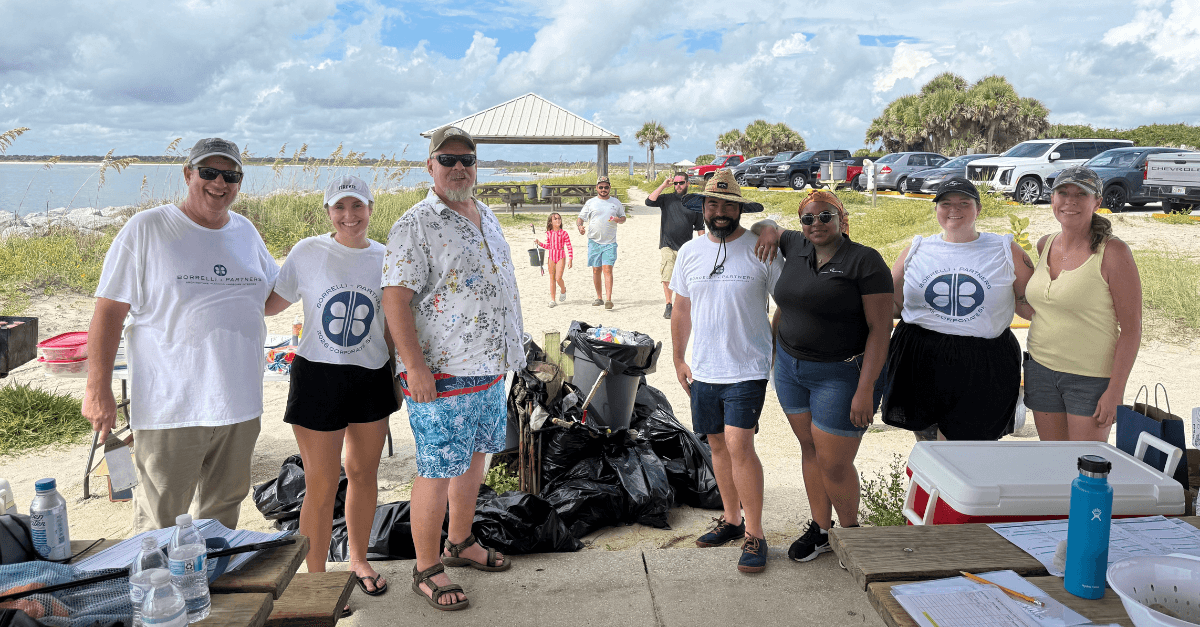 B+P Volunteers for the Ocean Conservancy's Coastal Cleanup