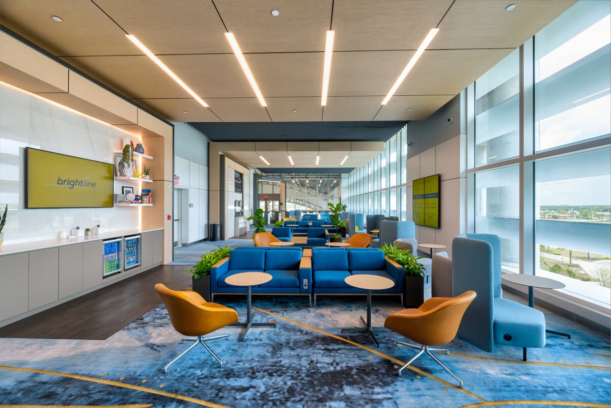 Brightline Trains Station - Lounge thumbnail image.