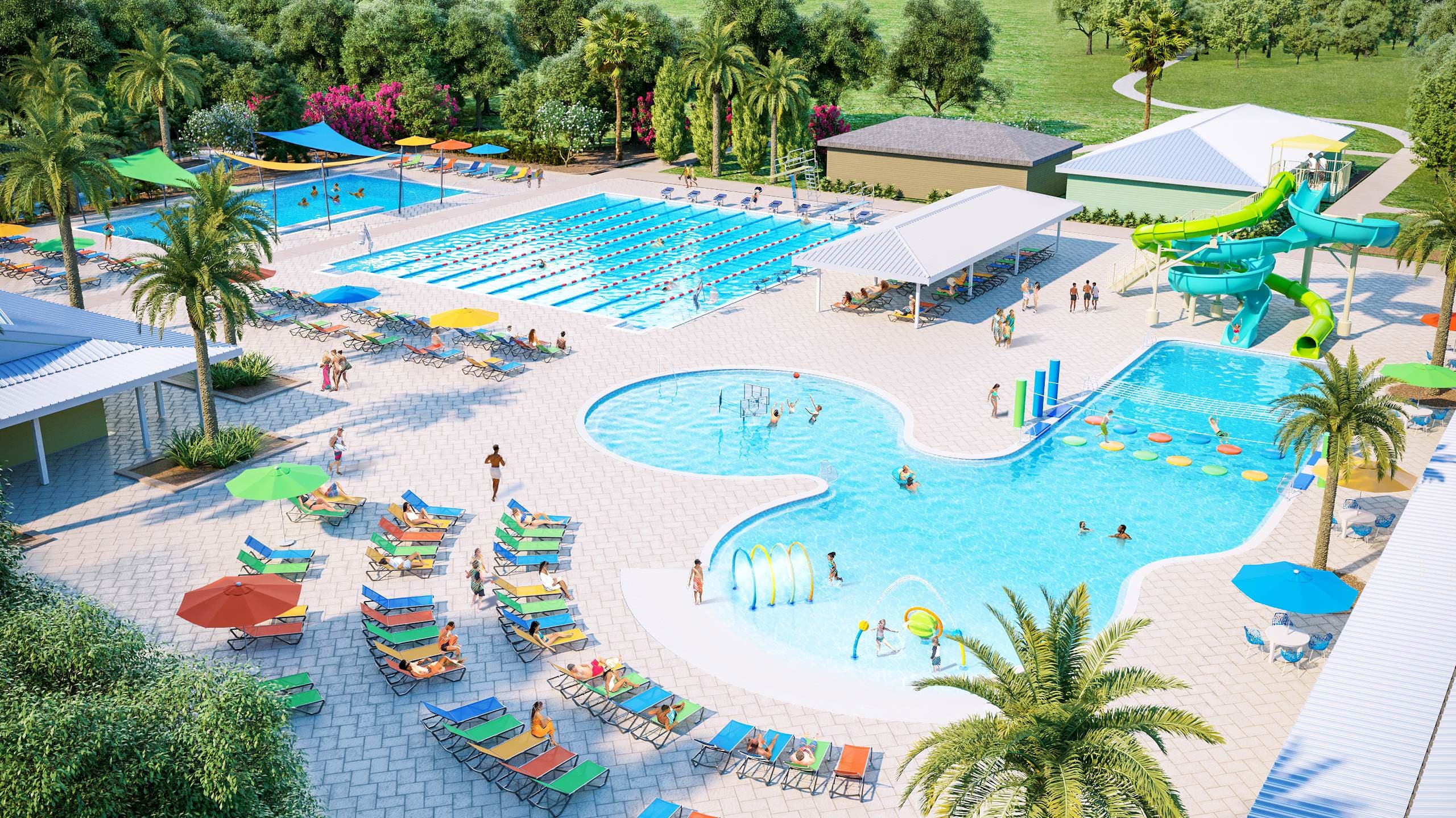 Progress Continues on the Future Highlander Park Aquatic Center